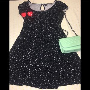 Black Torrid Dress with White Stars